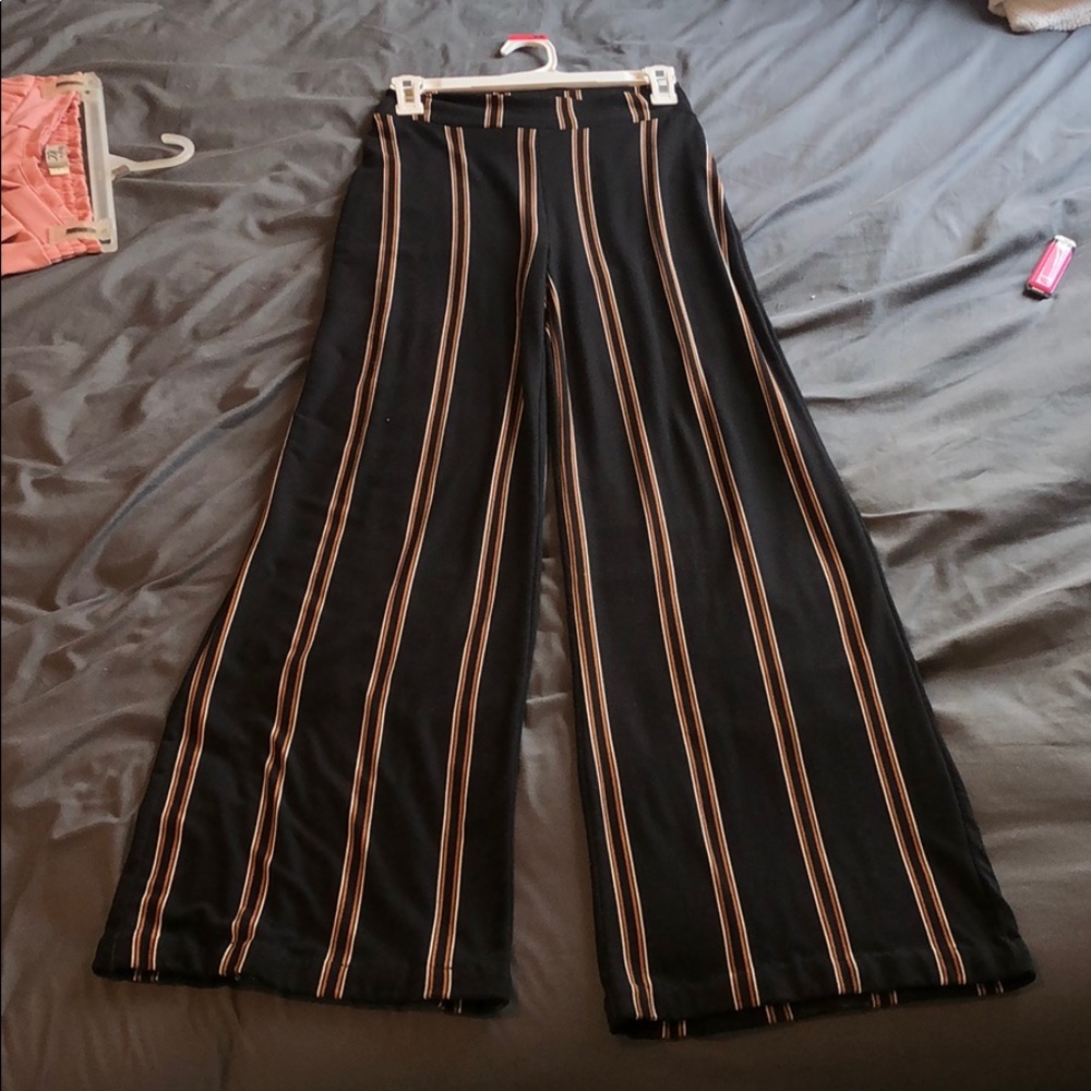 High waisted striped pants